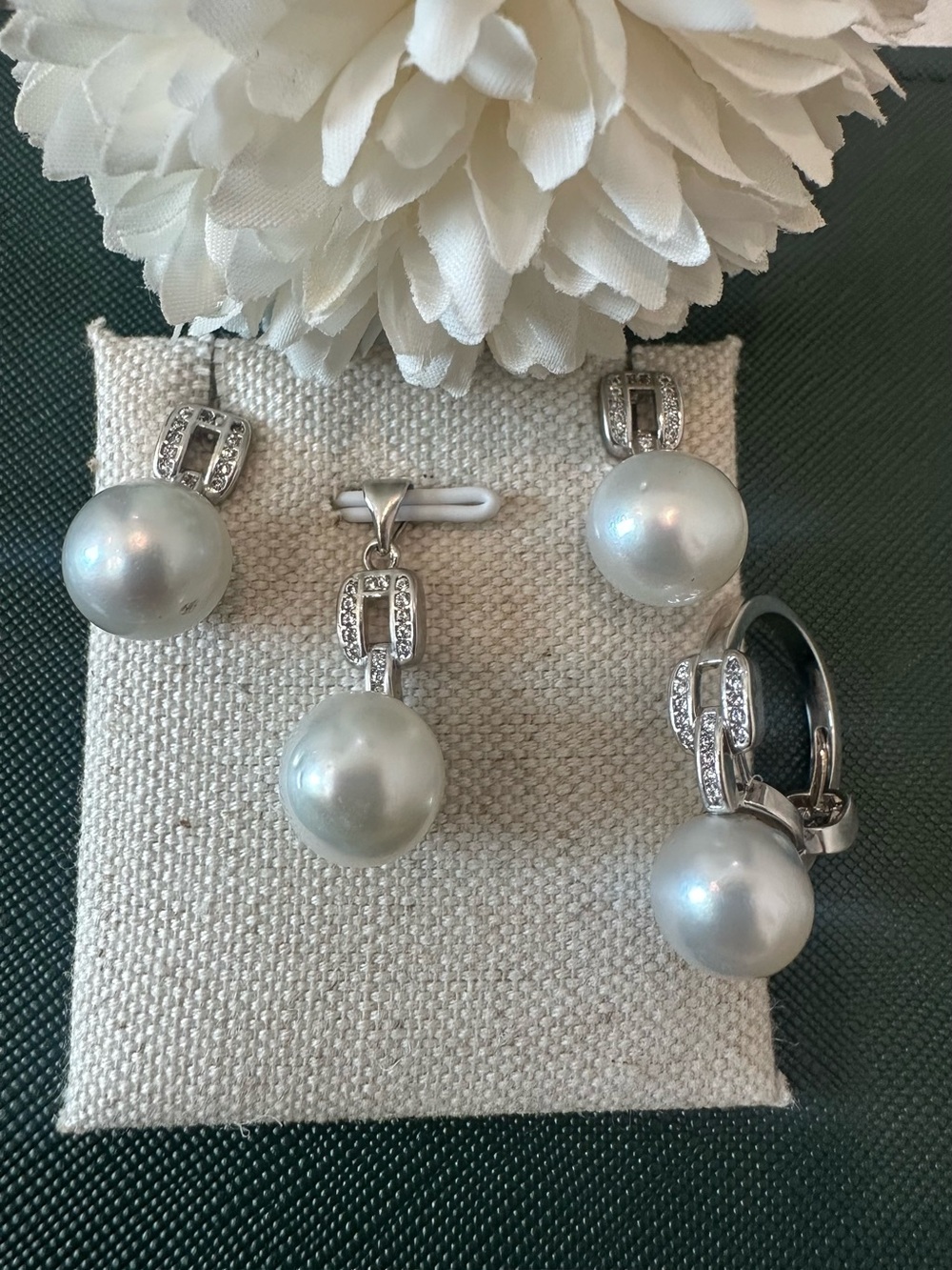 Authentic South sea pearl set in micron setting 12mm